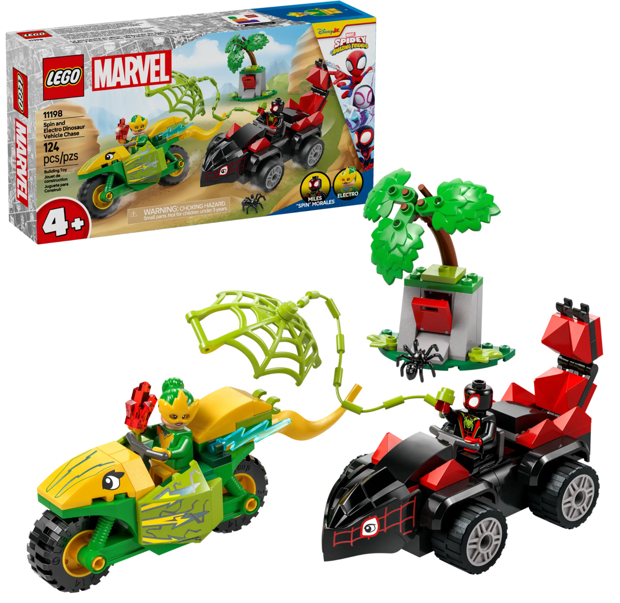 11198 Spin and Electro Dinosaur Vehicle Chase - LEGO Marvel