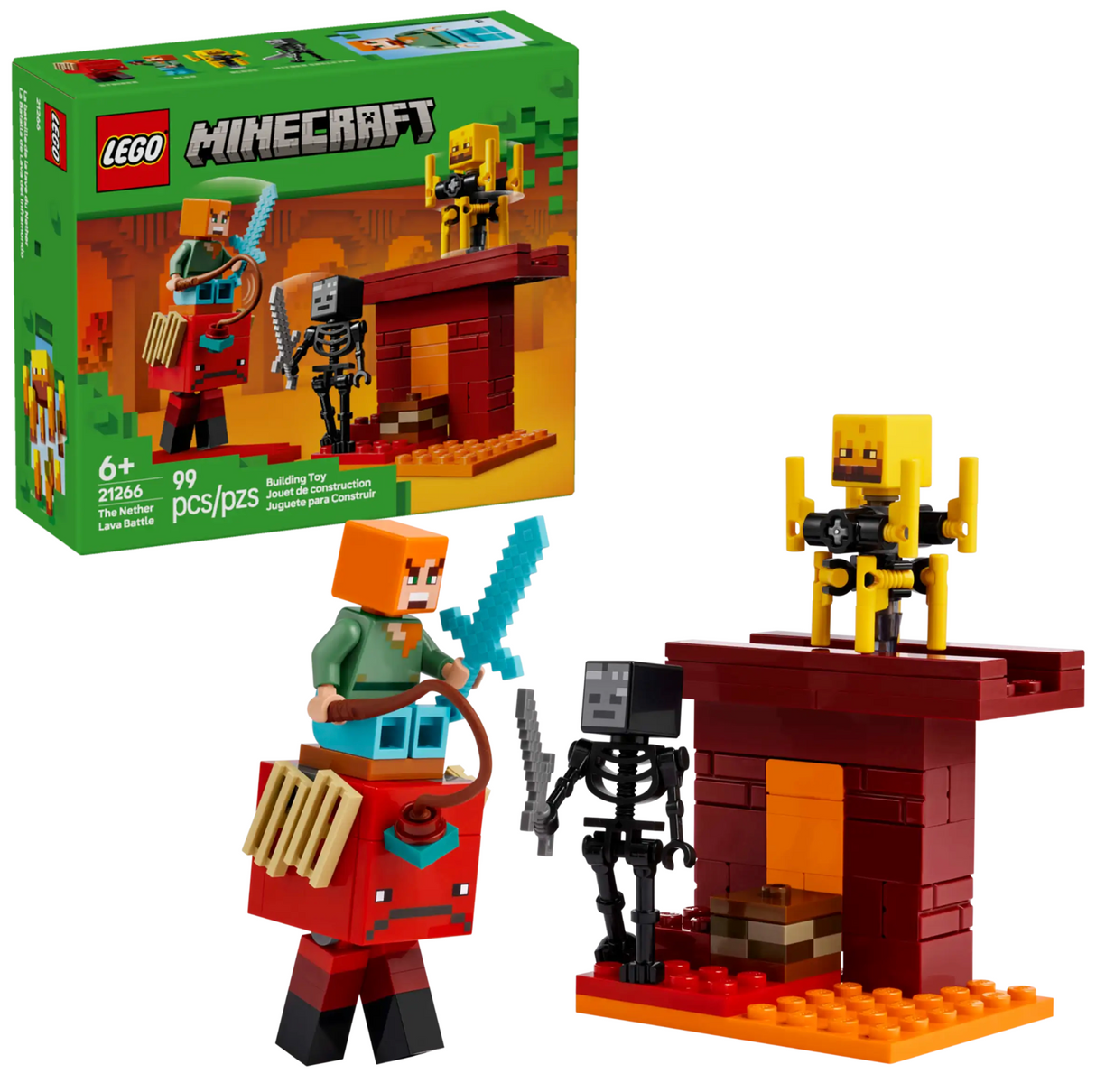 21266 The Nether Lava Battle LEGO Minecraft