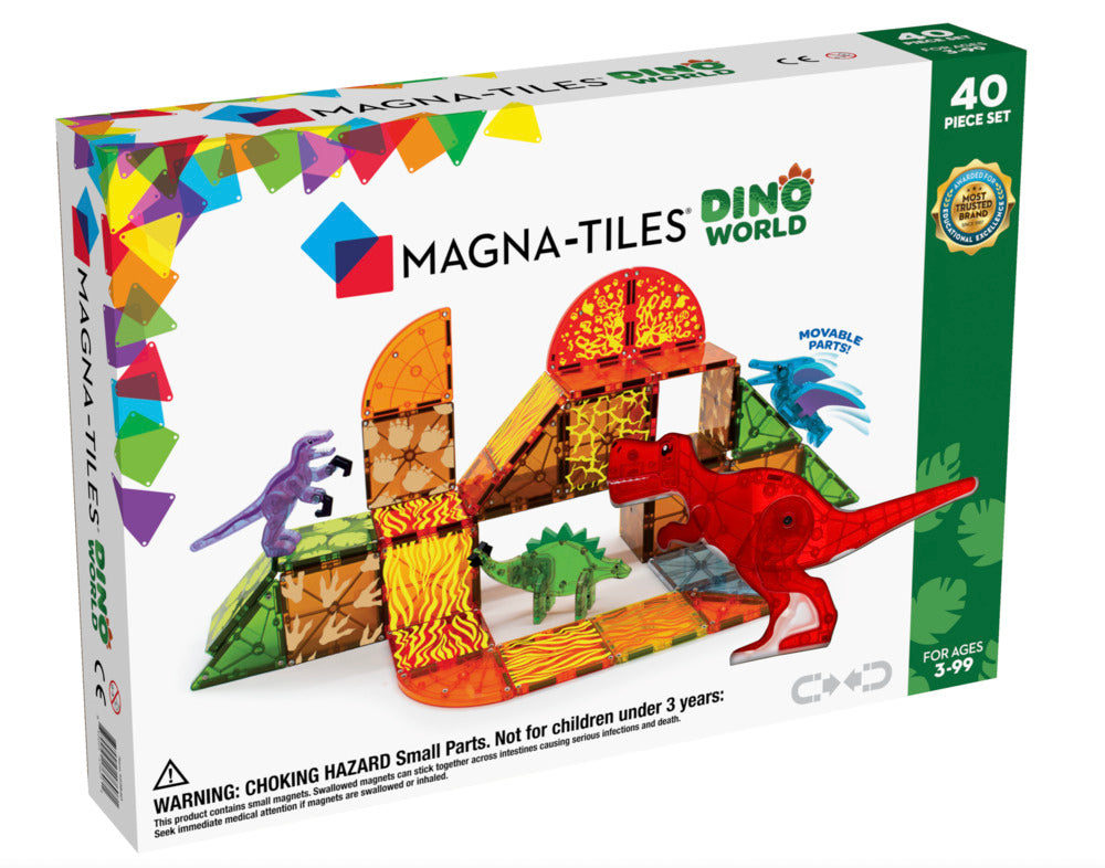Magna-Tiles Dino World 40 Piece Set