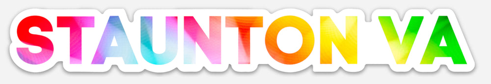 Rainbow Staunton Vinyl Sticker