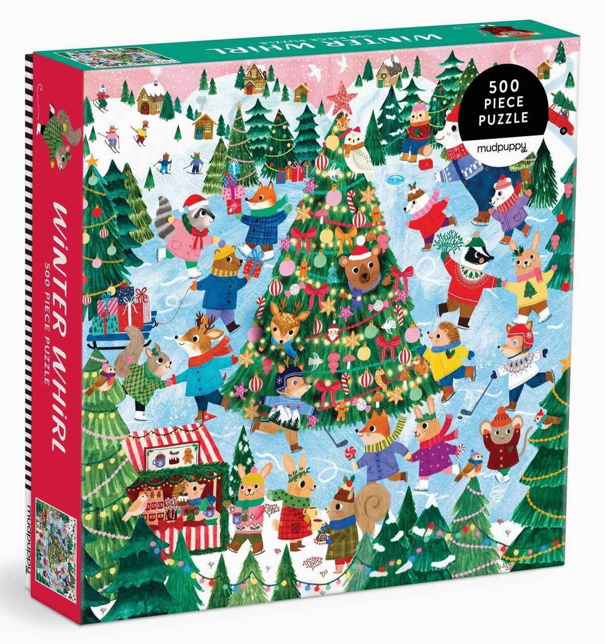 500 Piece Puzzle, Winter Whirl