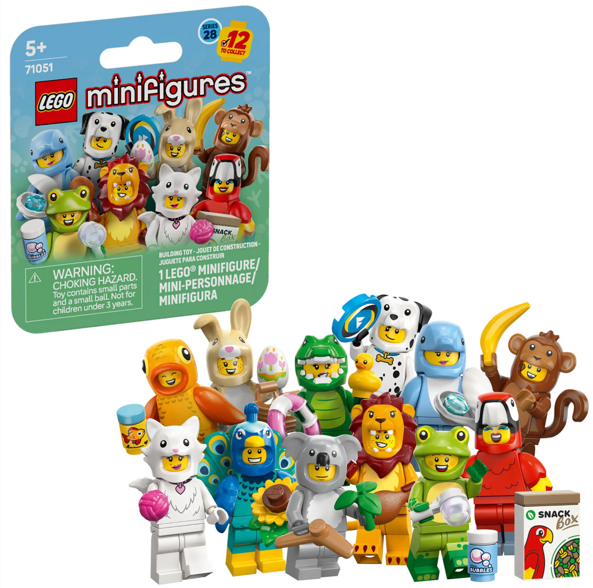 71051 Animal Minigure Series 28 - LEGO Minifigures - Single - Random Pick