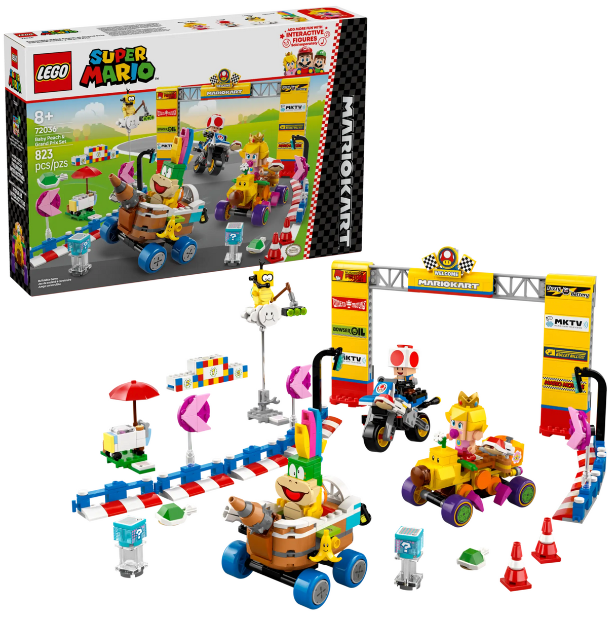 72036 Mario Kart Baby Peach Grand Prix Set - LEGO Super Mario