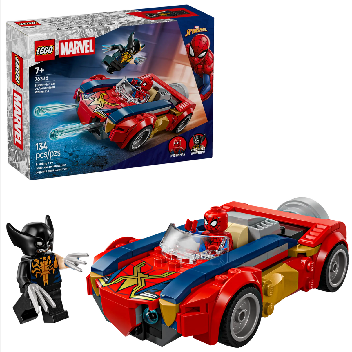 76336 SpiderMan Car vs Venomized Wolverine - LEGO Marvel