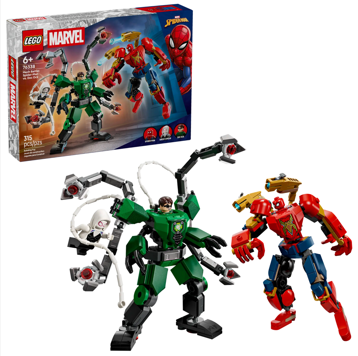 76338 SpiderMan vs Doc Ock Mech Battle - LEGO Marvel