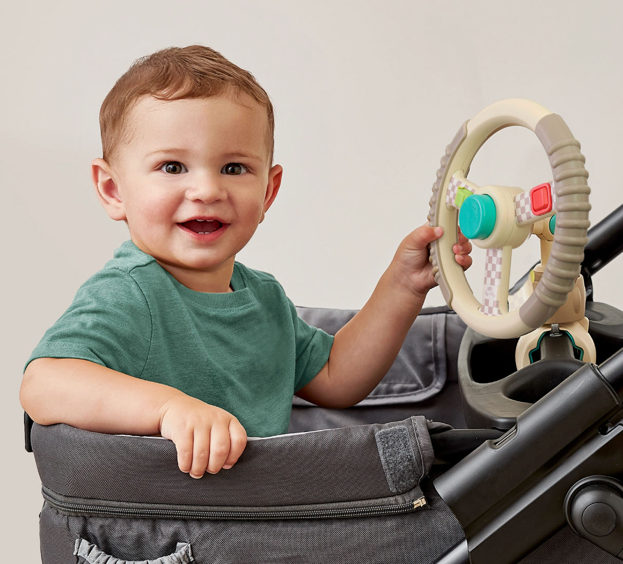 Bitzy Driver Stroller Steering Wheel Toy Preschool Itzy Ritzy