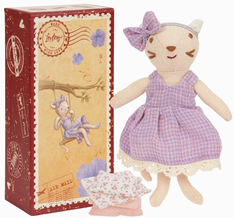 Cat in Stamp Holder Box