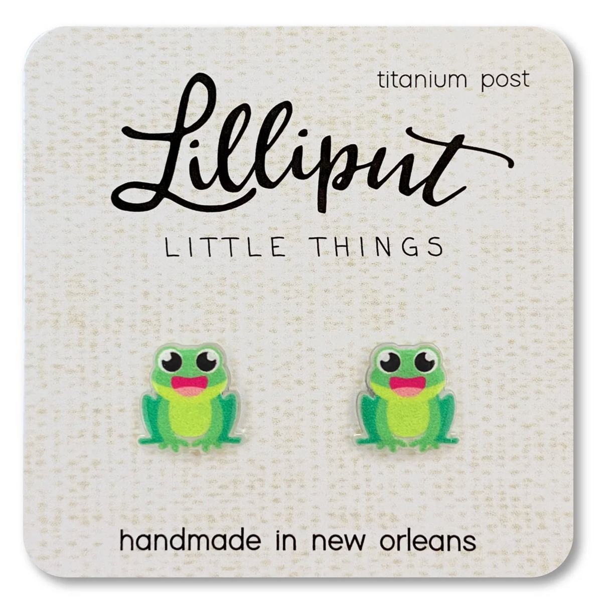 Frog Earrings Lilliput Little Things
