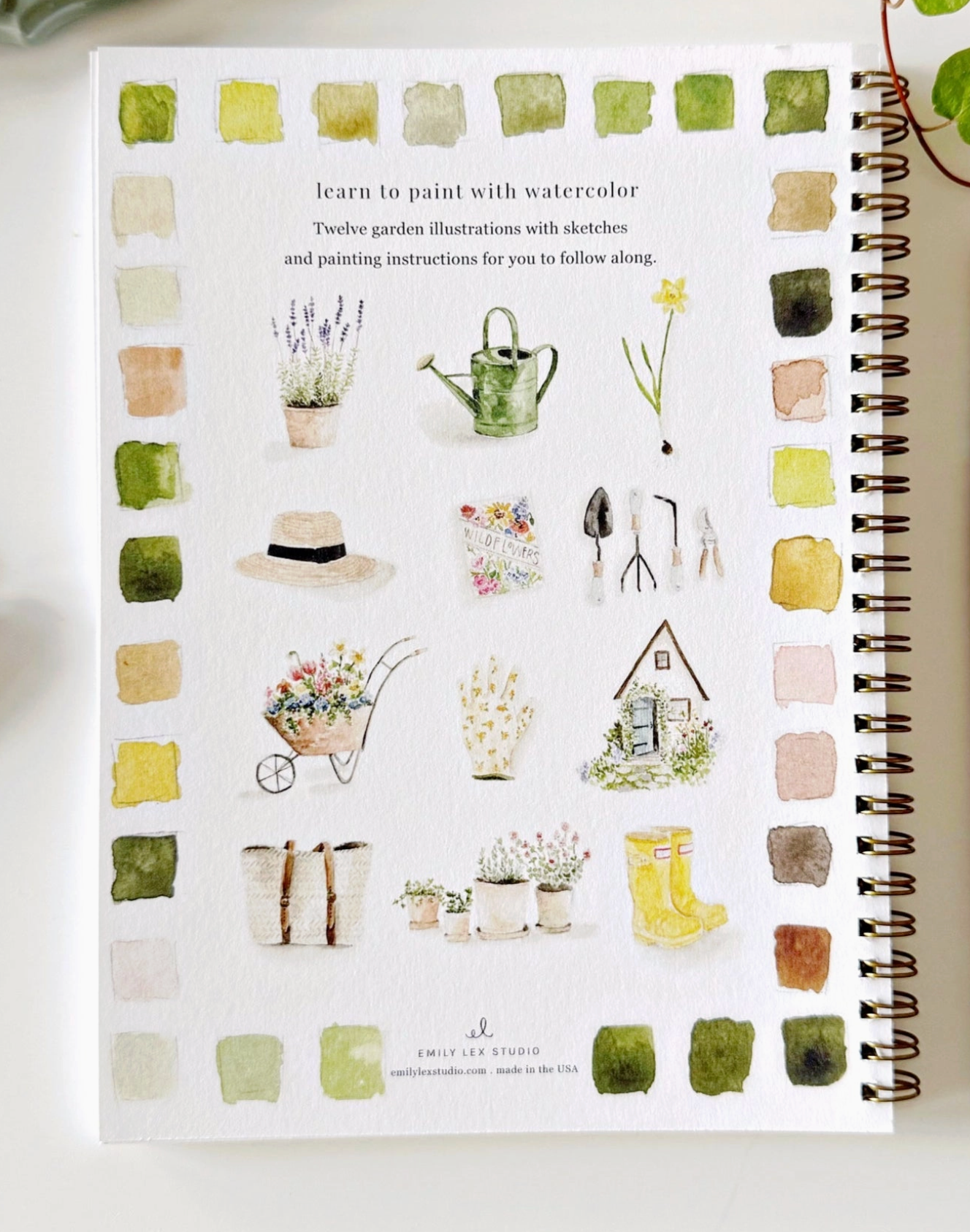 Garden Watercolor Workbook