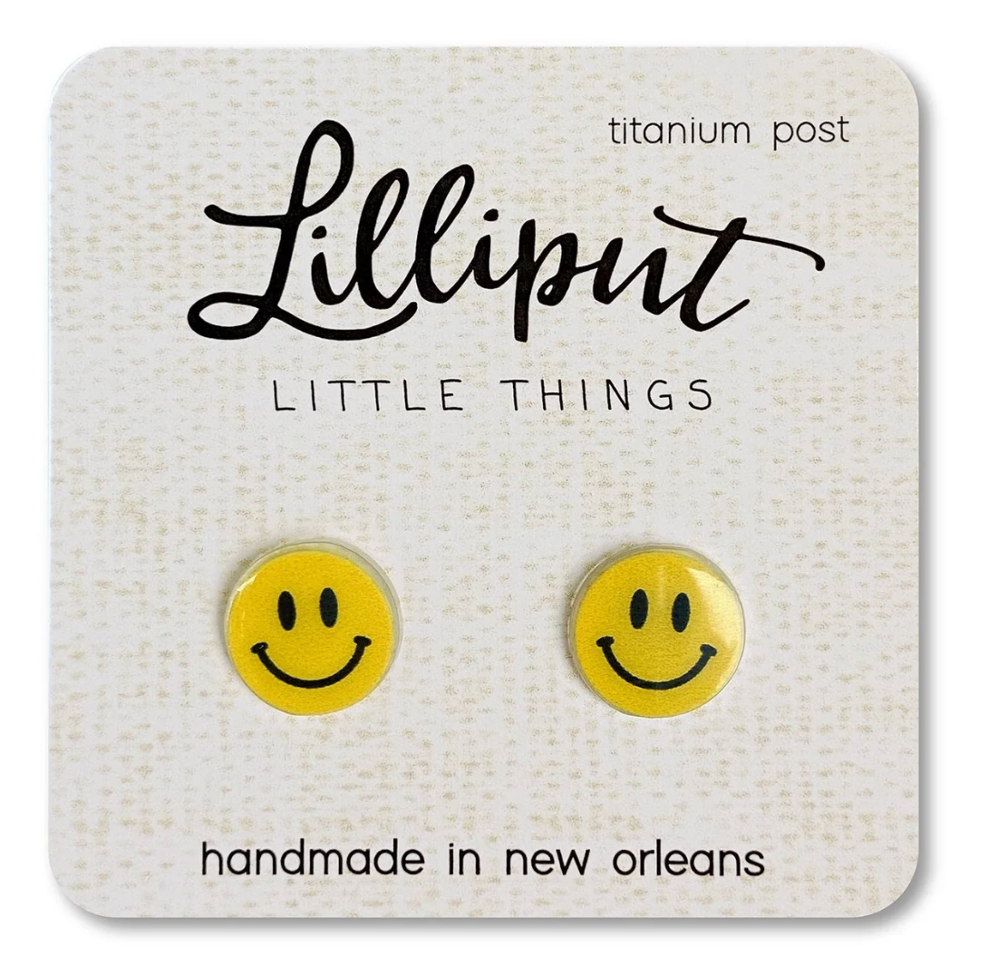 Happy Face Earrings Lilliput Little Things