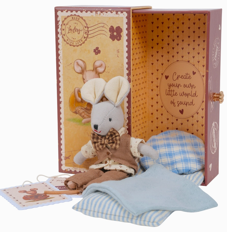 Liam Mouse in Stamp Holder Box
