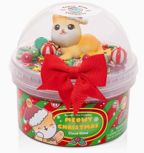 Meowy Christmas Cloud Slime
