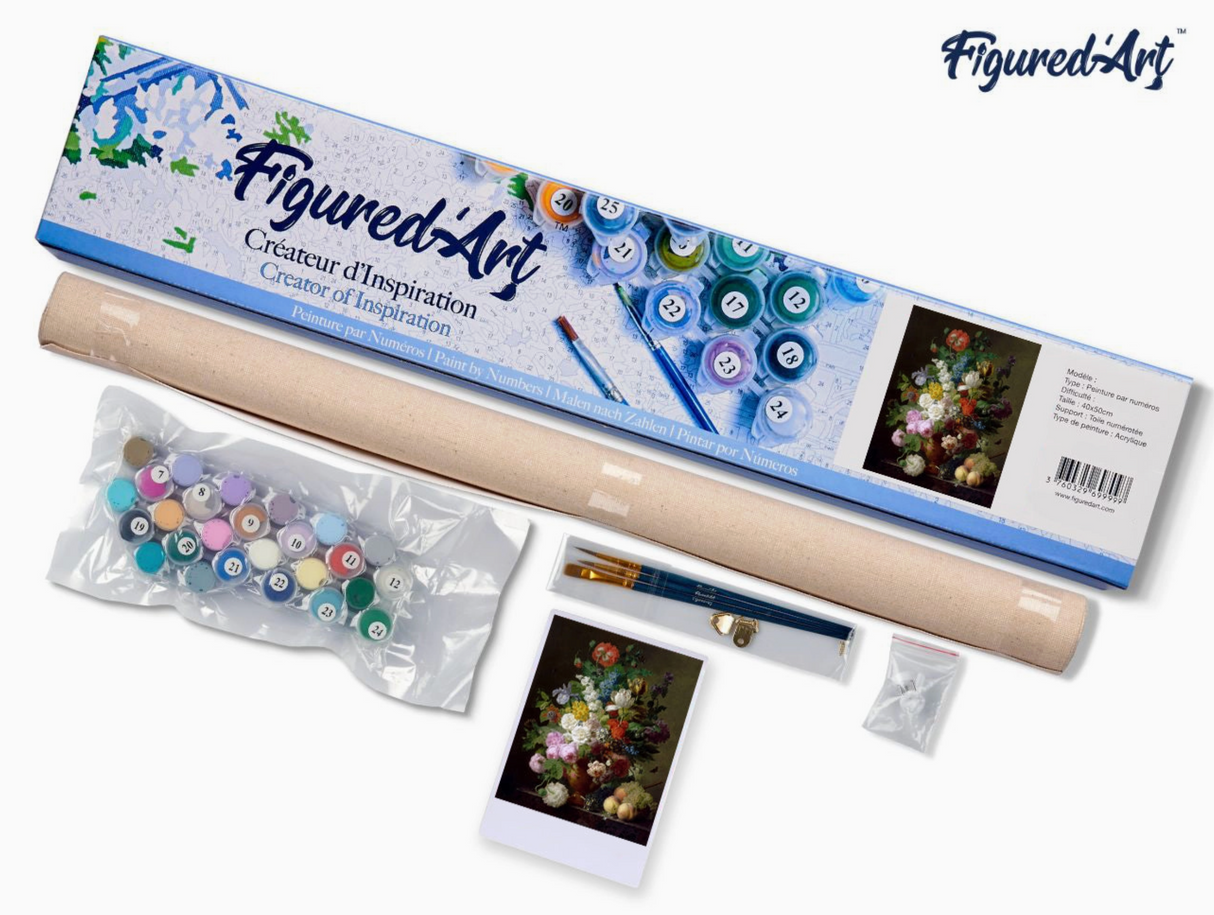 Paint by Numbers for Adults - Jan Frans van Dael - Vase of Flowers