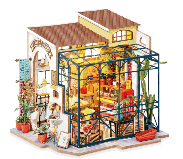 DIY Miniature Model Kit - Emily's Flower Shop
