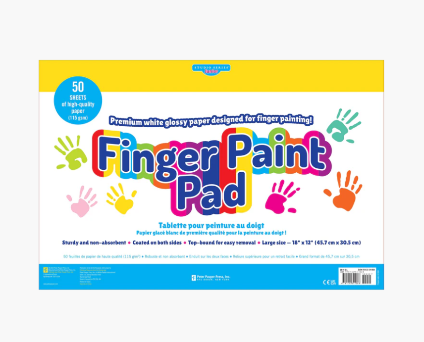 Studio Series Junior Finger Paint Pad (50 sheets, 18" x 12")