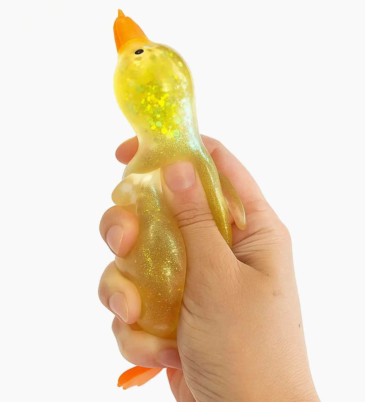 Sparkle Squishy Duck in Gift Box - Yellow Only