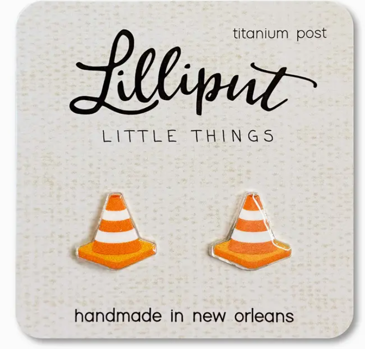 Traffic Cone Earrings