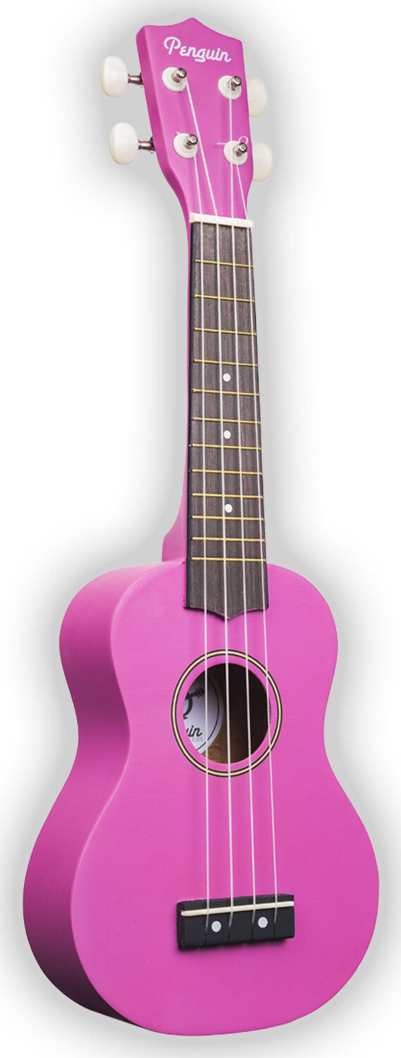 Penguin Tropical Ukulele, Soprano (Pink)