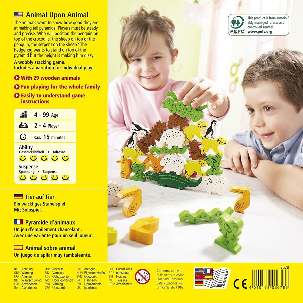 Animal Upon Animal Stacking Game