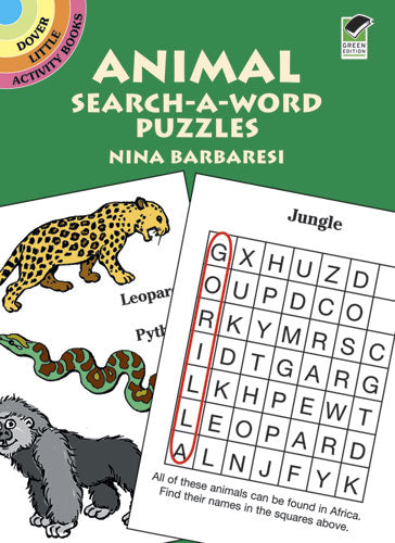 Animal Search-a-Word Puzzles