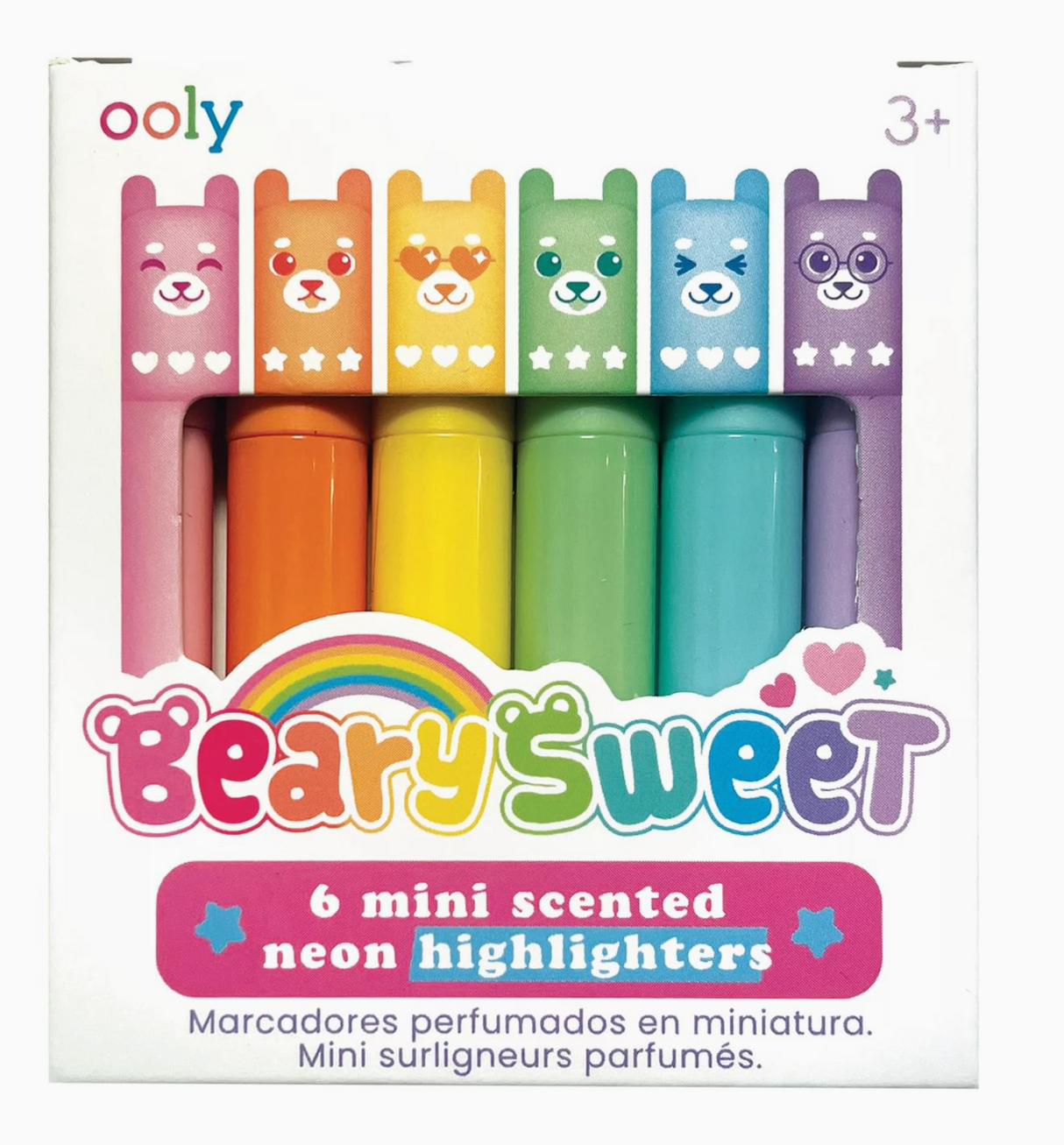 Beary Sweet Scented Mini Highlighters Creative Ooly (International Arrivals)