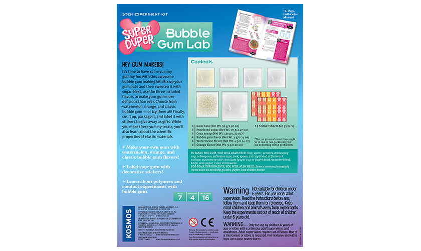 Super Duper Bubble Gum Lab