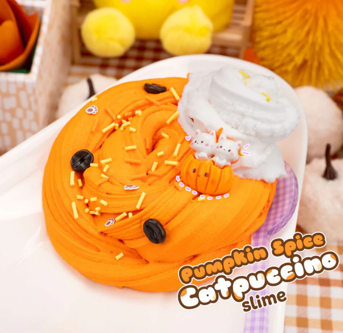 Pumpkin Spice Catpuccino Butter Slime Everything Else Kawaii Slime Company
