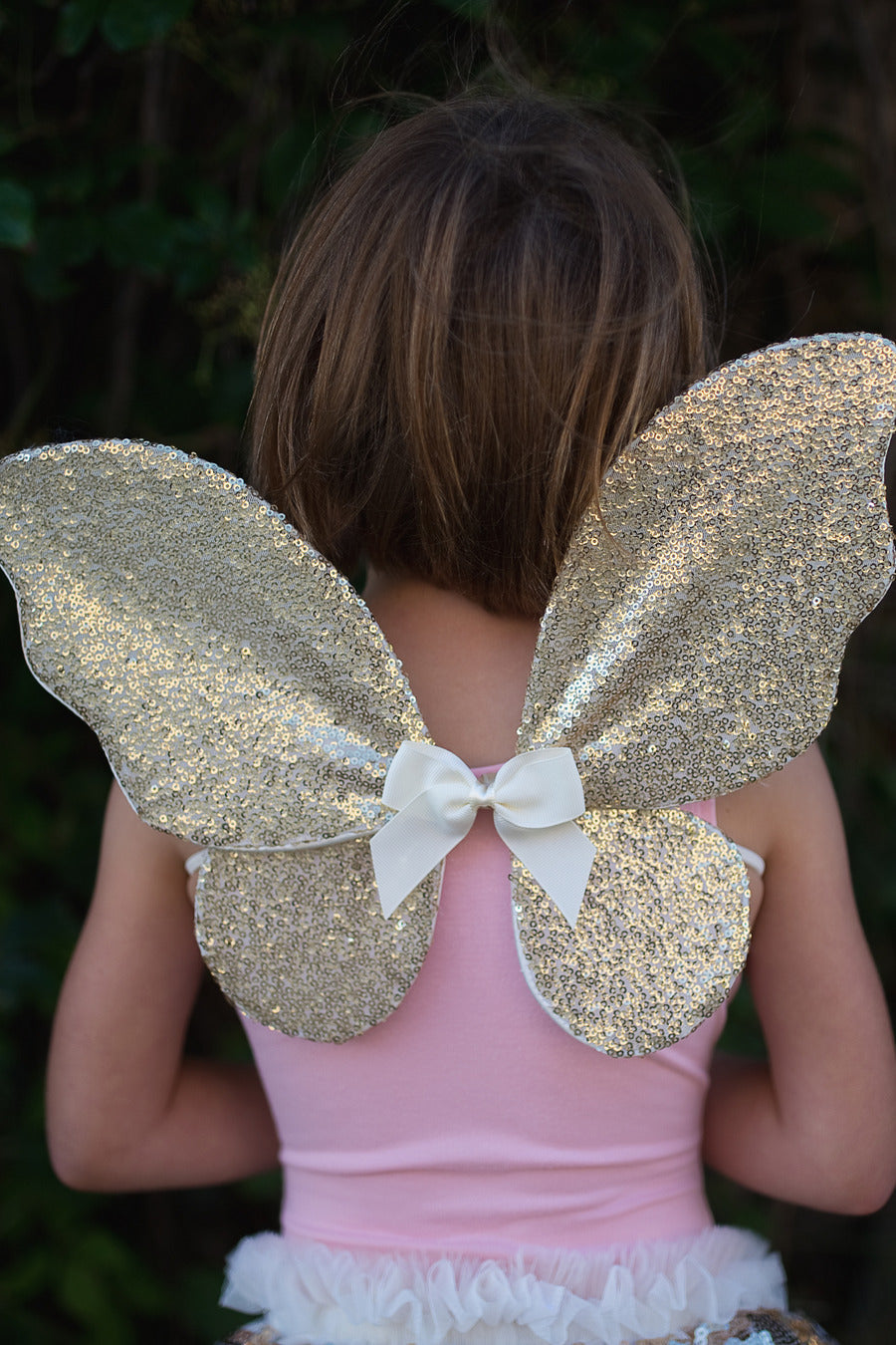 Gracious Gold Sequins Skirt, Wings, and Wand Set Size 4-6