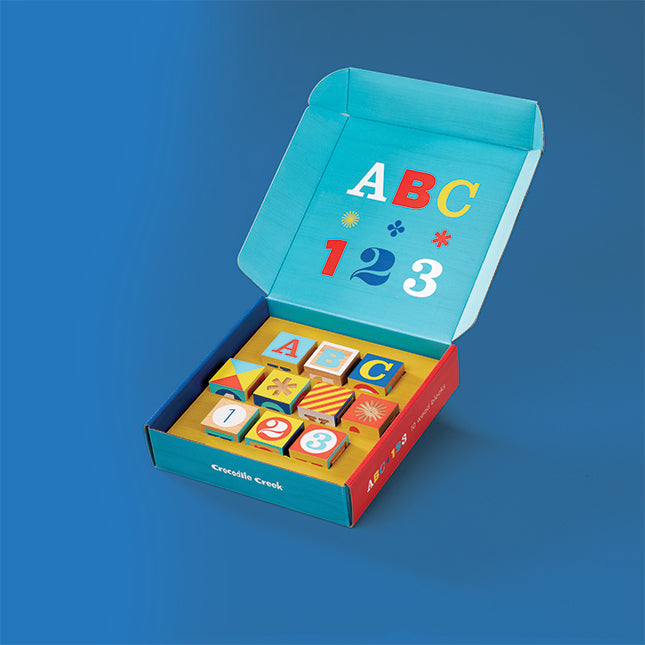 ABC - 123 Wood Blocks