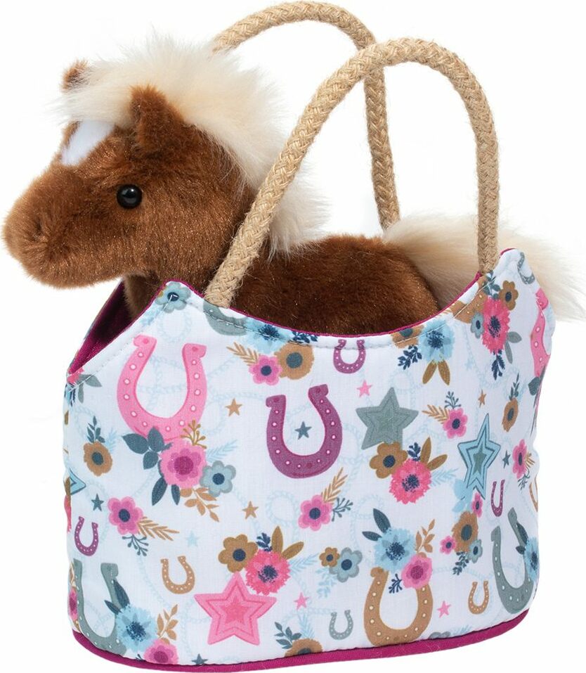 Boho Horseshoe Sassy Sak with Horse