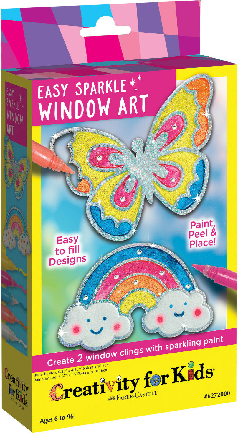 Easy Sparkle Window Art Small Craft Kit Creativity for Kids