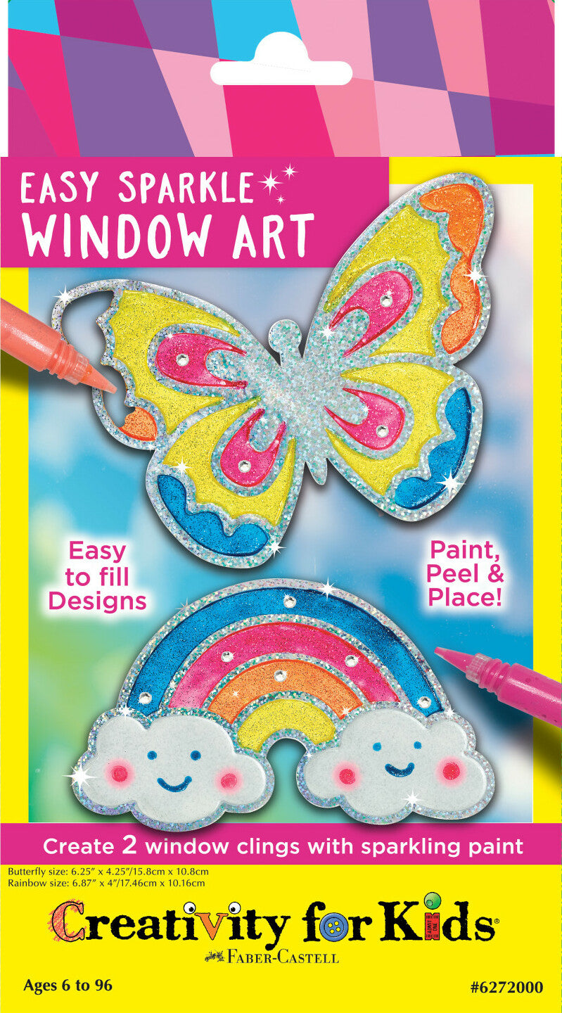 Easy Sparkle Window Art Small Craft Kit Creativity for Kids