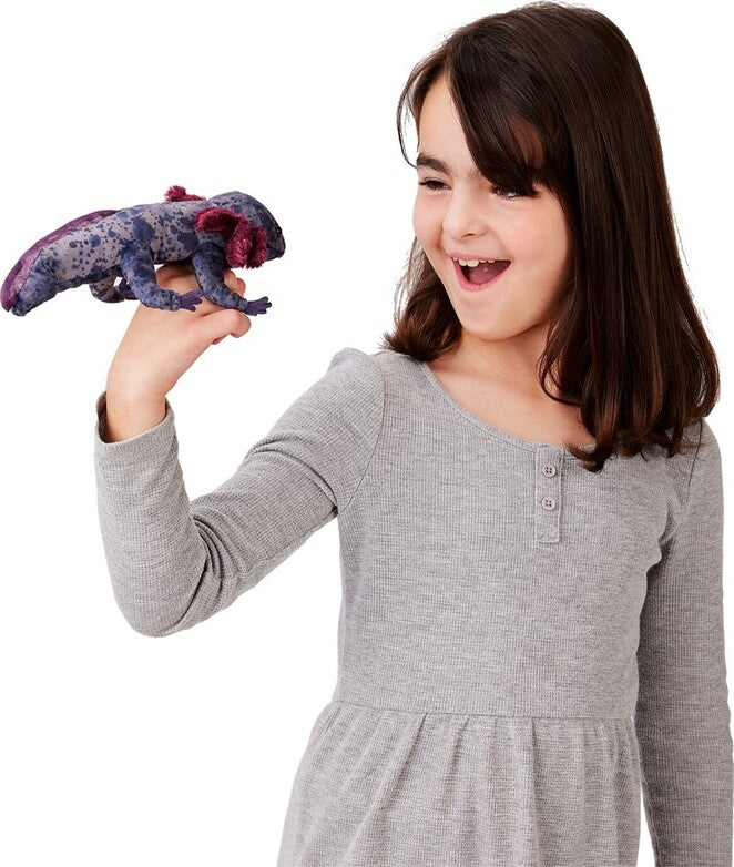 Black Axolotl Puppet Folkmanis