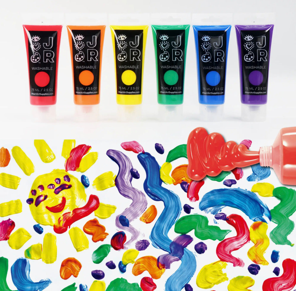 Set of 6 Finger Paints in Tubes