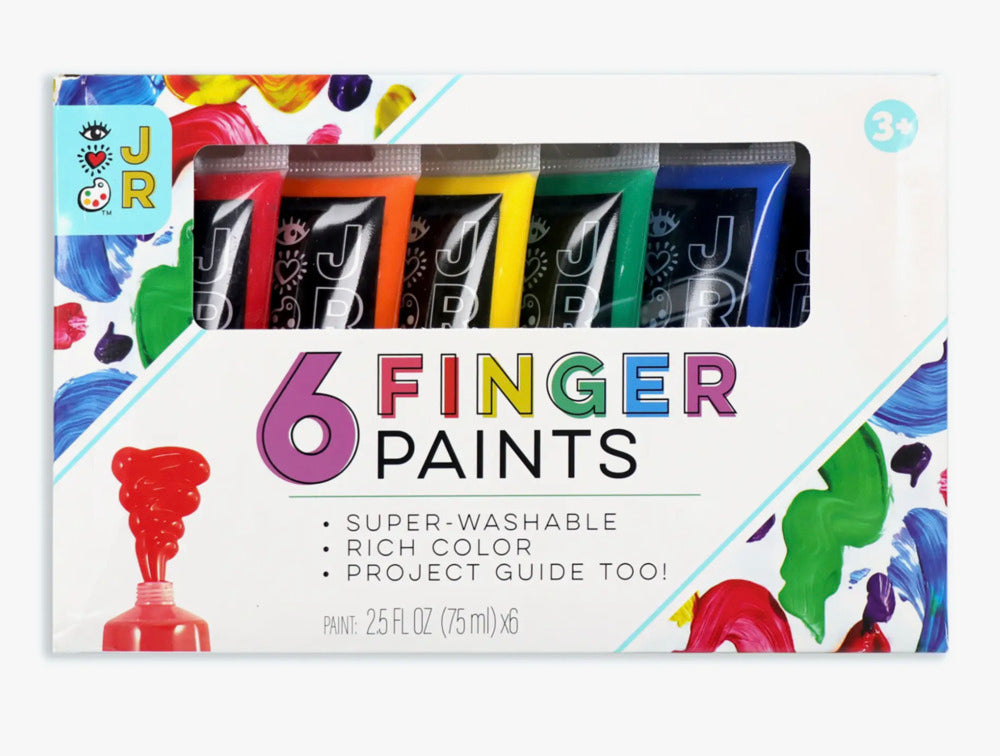 Set of 6 Finger Paints in Tubes