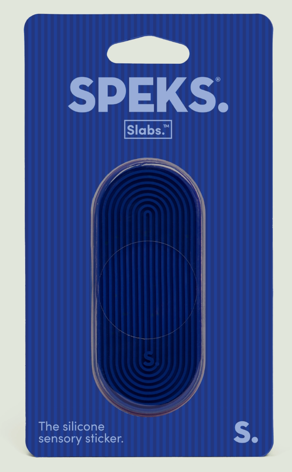Speks Slabs Groove Blue - Sensory Silicone Sticker