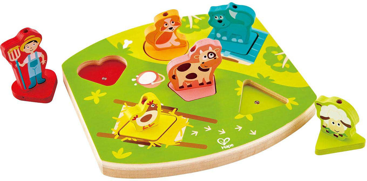 Farmyard Wooden Sound Puzzle Hape