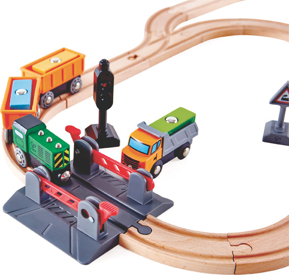Crossing & Crane Train Set Hape