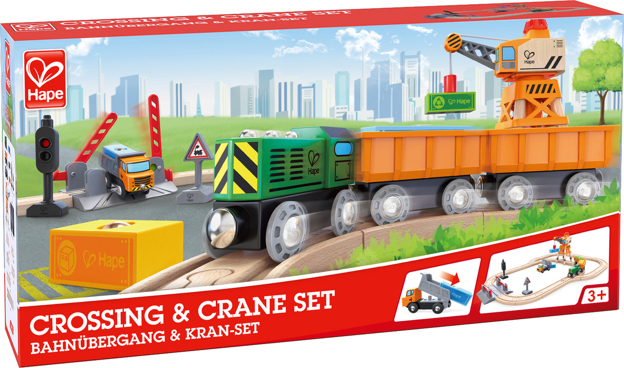 Crossing & Crane Train Set Hape