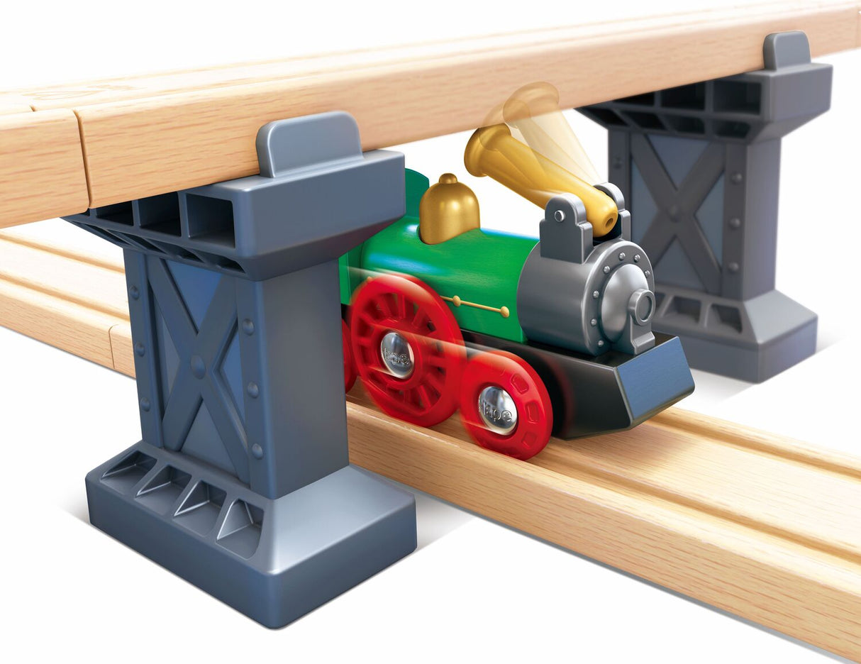 Retro Train with Foldable Chimney