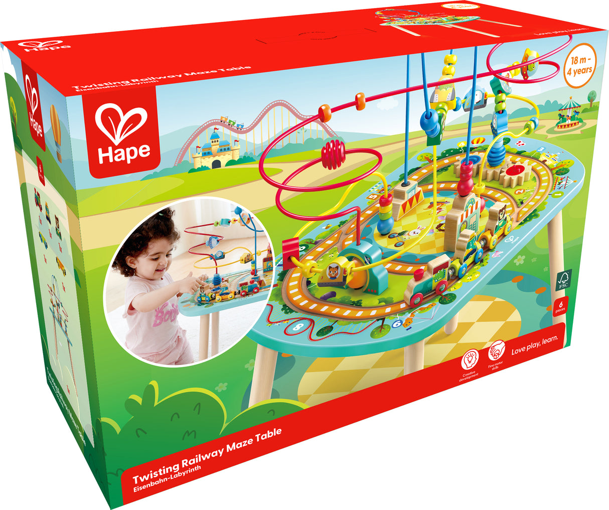 Twisting Railway Maze Table - Local Pickup Only Hape