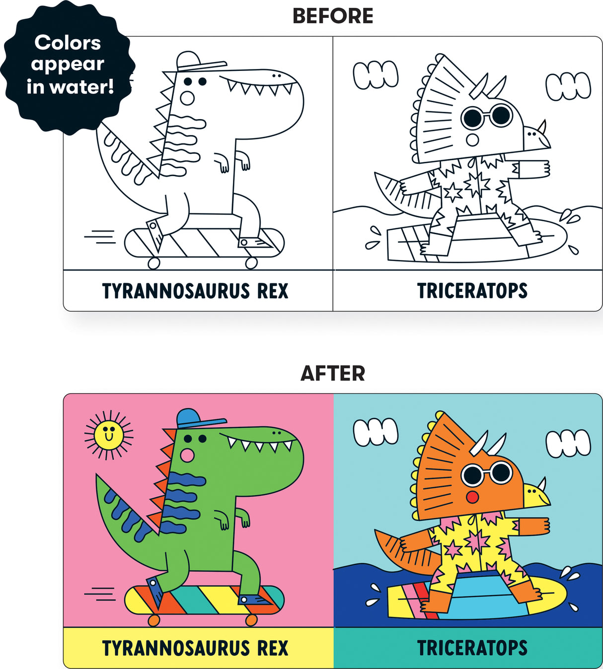 Rub-a-Dub Dinos! Color Magic Bath Book