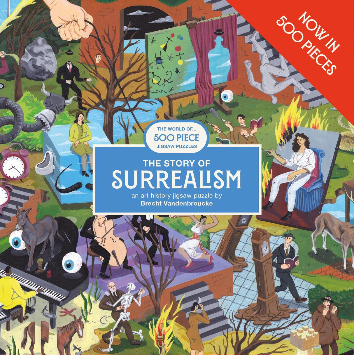 The Story of Surrealism 500 Piece Puzzle: a art history jigsaw puzzle
