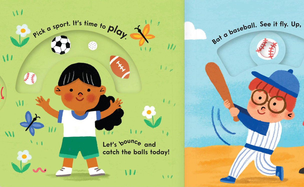 Sporty Baby: A Spin-and-Slide Book