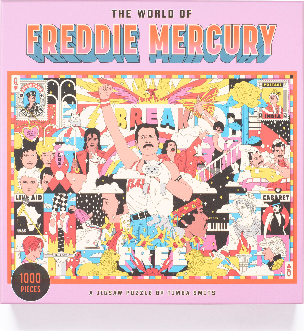 The World of Freddie Mercury 1000 Piece Puzzle: A Jigsaw Puzzle