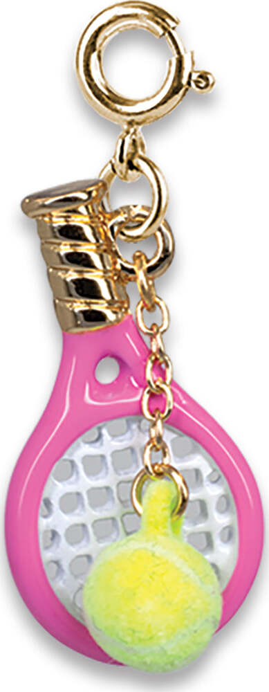 Gold Tennis Racquet Charm