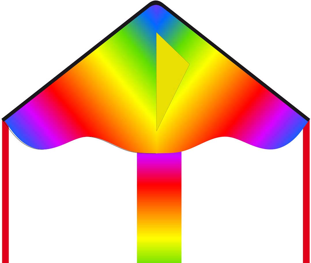 Eco: Simple Flyer Radient Rainbow 85cm 33"