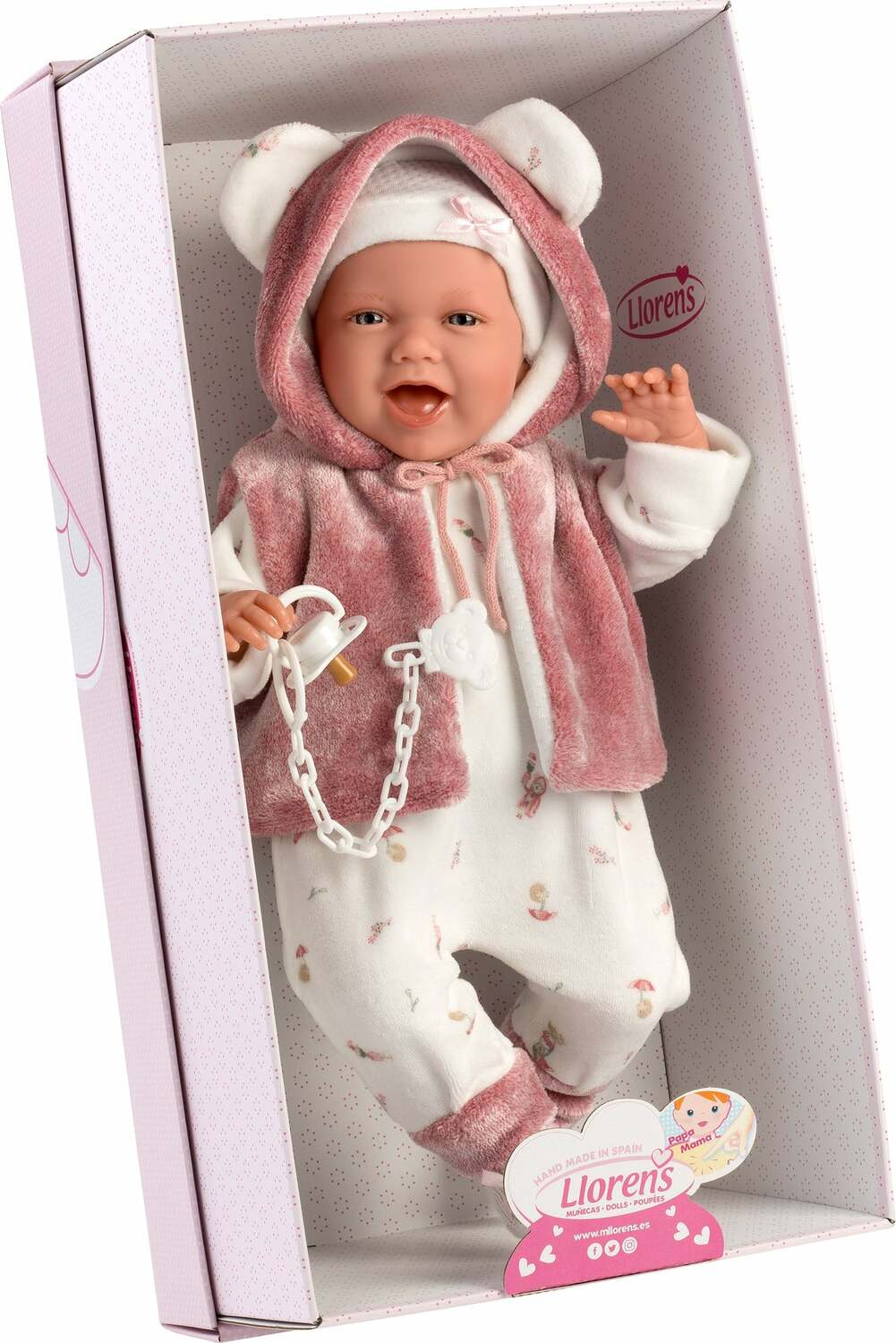 Llorens 16.5" Articulated Newborn Doll Hayley
