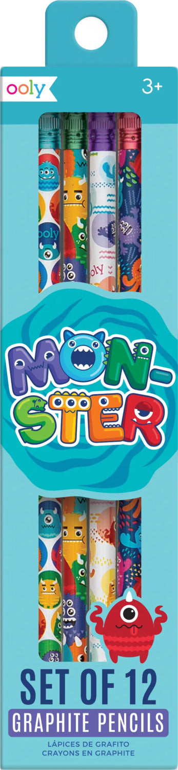 Monster Graphite Pencils - Set of 12