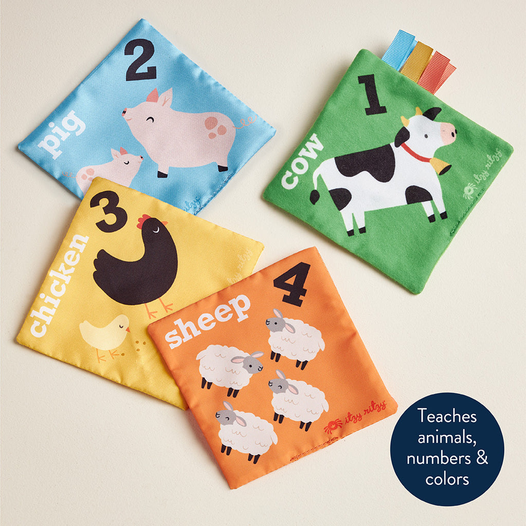 Itzy Sensory Scarves™ "Tissue” Box for Put-and-Take Play (Farm Friends) Itzy Ritzy